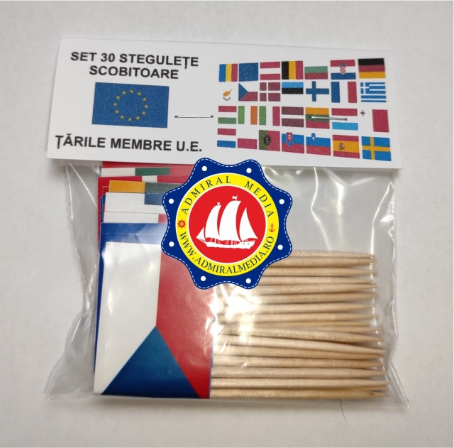 Set 30 stegulete scobitoare tari membre UE