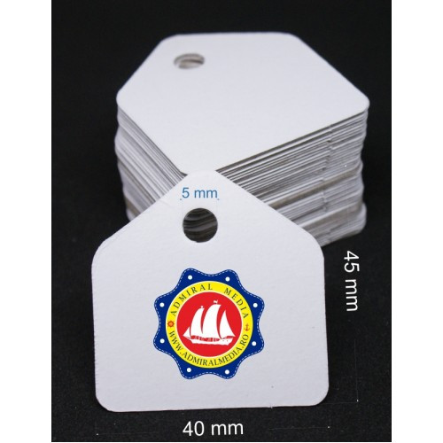 Set 50 etichete cartonate, 4.5x4cm