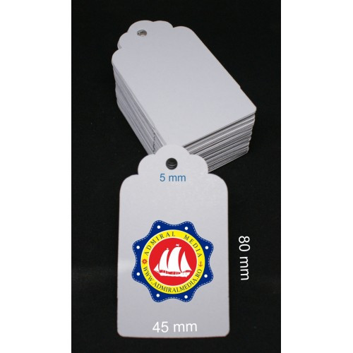 Set 50 etichete cartonate, 4.5x8cm