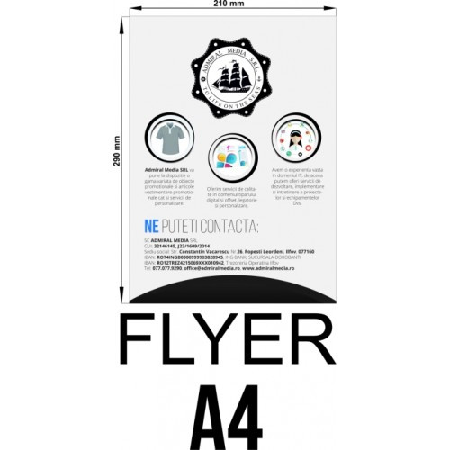 Set 50 flyere personalizate A4