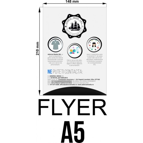 Set 50 flyere personalizate A5