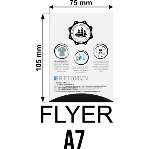 Set 50 flyere personalizate A7