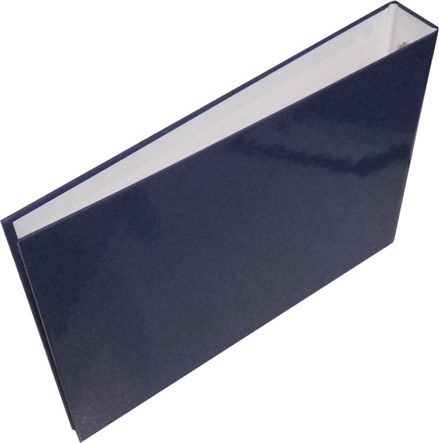 Caiet mecanic A5 Gloss Landscape, mecanism 2 inele, albastru gloss