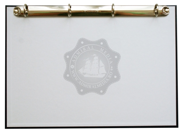 Clipboard A4 Landscape, mecanism 4 inele, Maro, Economic