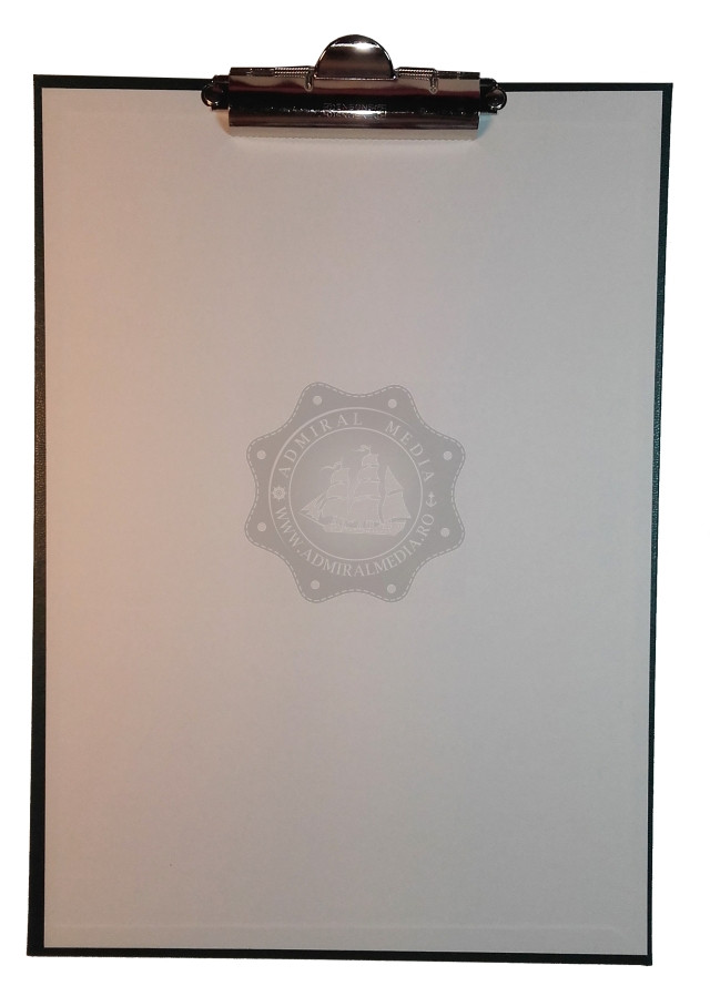 Clipboard A4 Portrait, mecanism gheara, Bordo, Imitatie piele